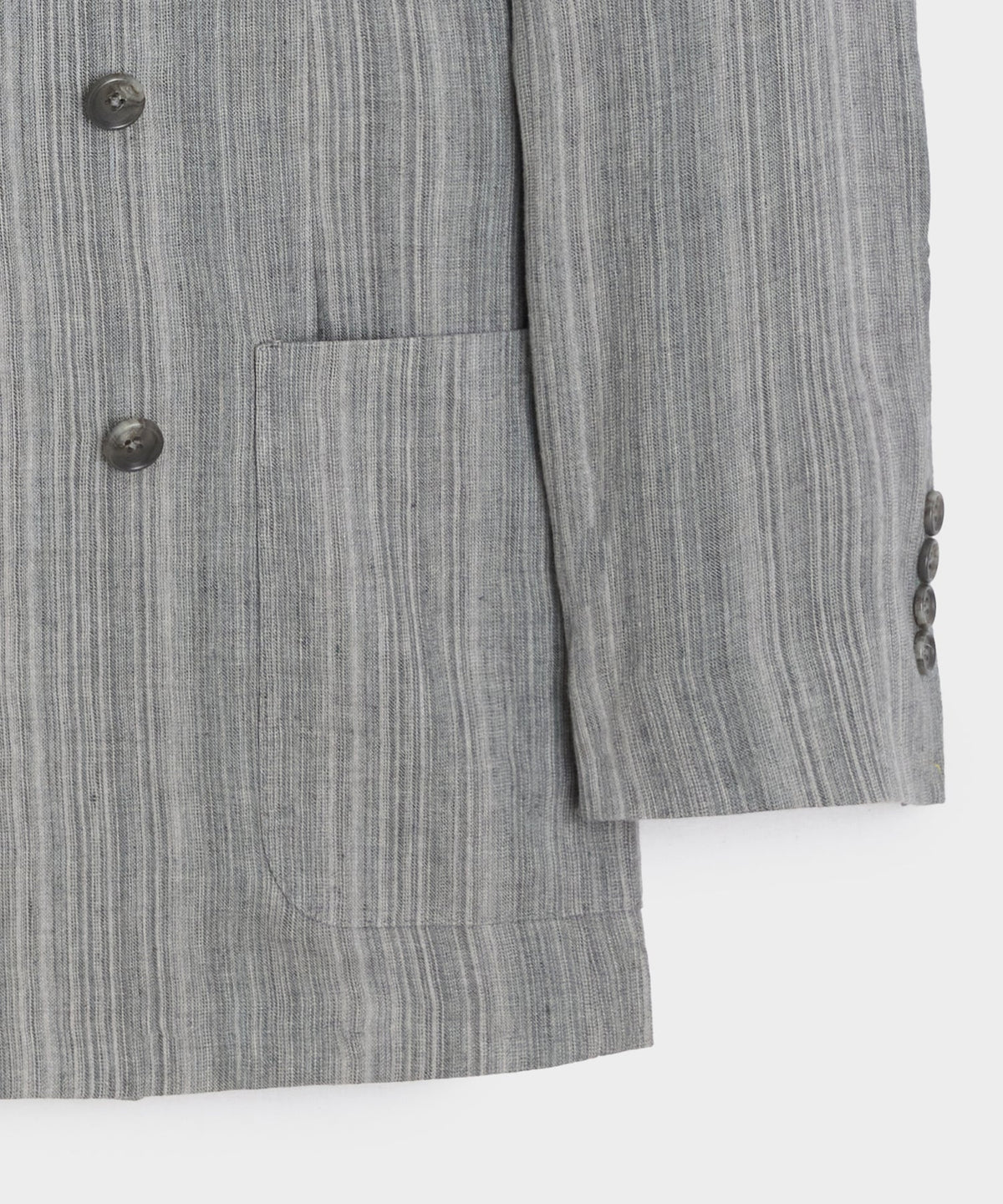 Todd Snyder Italian Multi-Stripe Linen Wythe Jacket - Grey