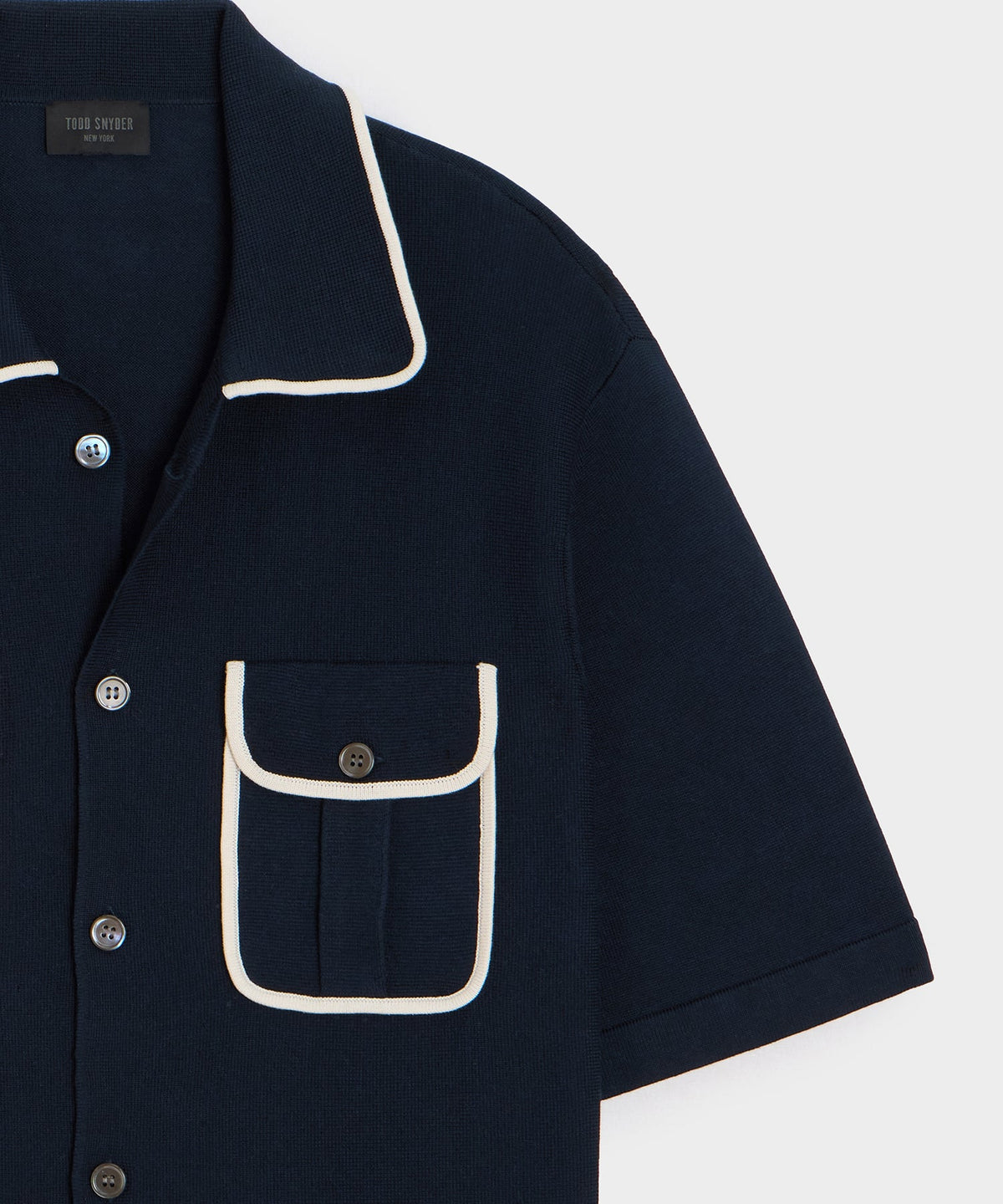 Todd Snyder Wynwood Sweater Polo - Navy