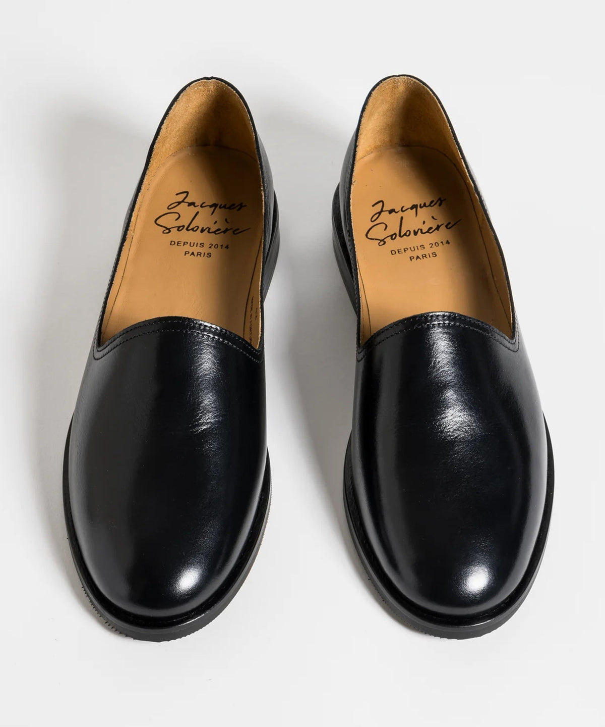 Todd Snyder Jacques Solovière Slim Calf Leather Pump - Black