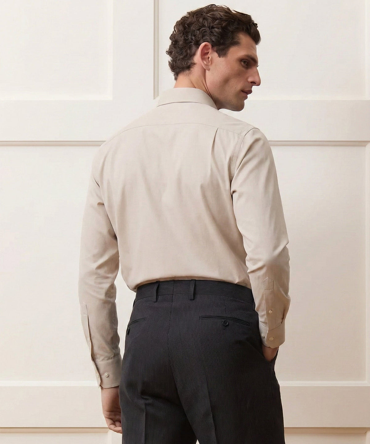 Todd Snyder End-On-End Poplin Dress Shirt - Khaki