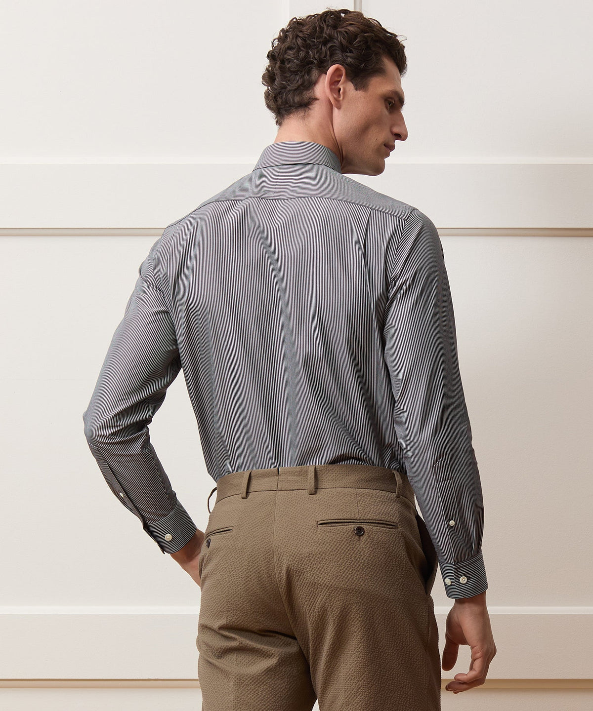 Todd Snyder End-On-End Poplin Dress Shirt - Black