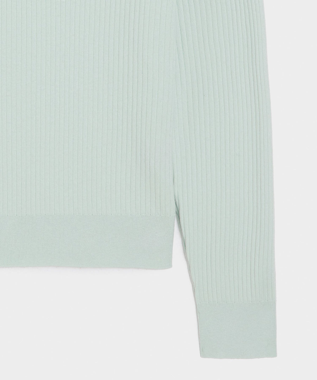 Todd Snyder Ribbed Cotton-Cashmere Sweater Polo - Mint