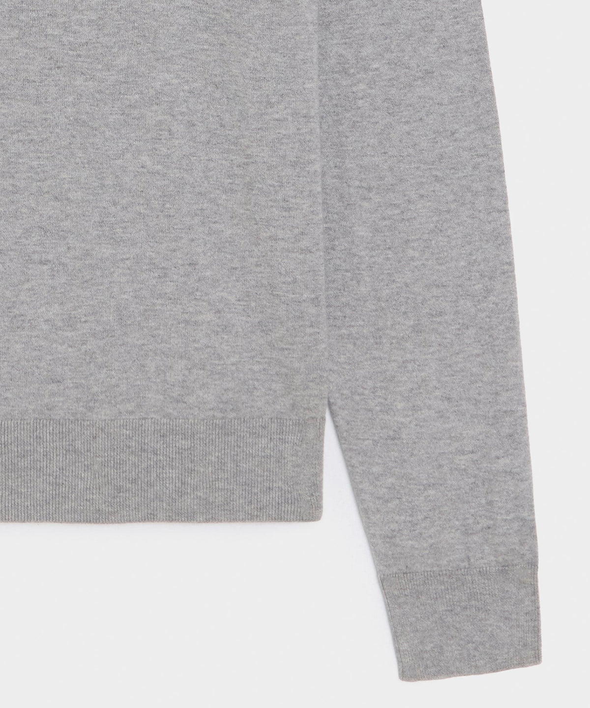 Todd Snyder Cotton-Cashmere V-Neck - Heather Grey