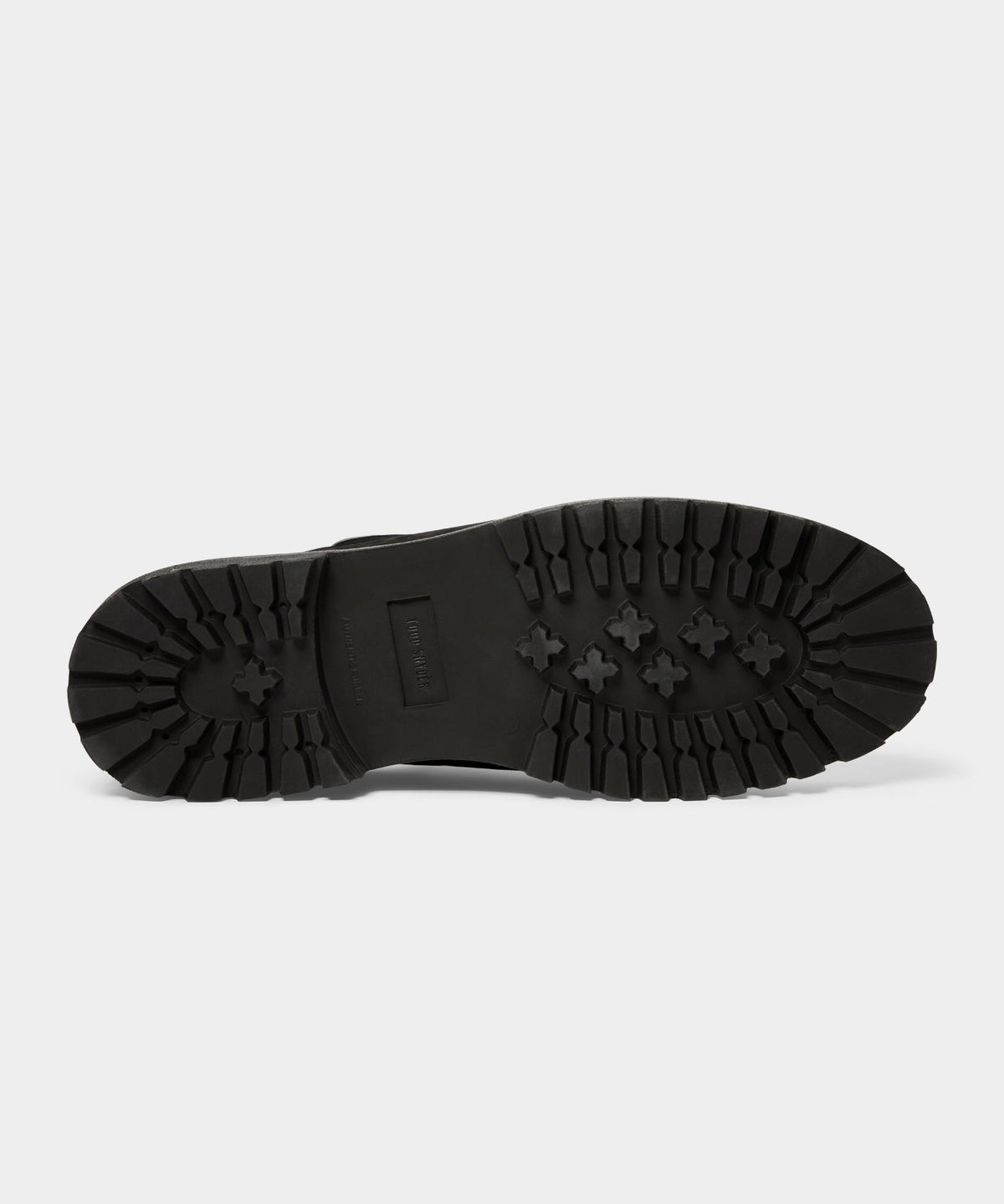 Todd Snyder Lug Sole Boat Shoe - Black