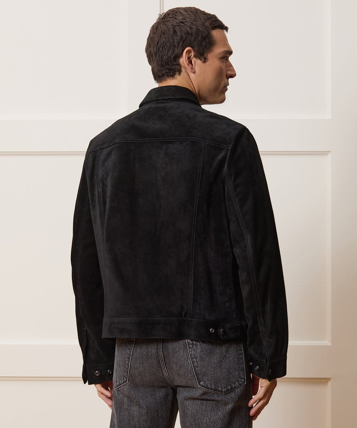 Todd Snyder Italian Suede Dylan Jacket - Black