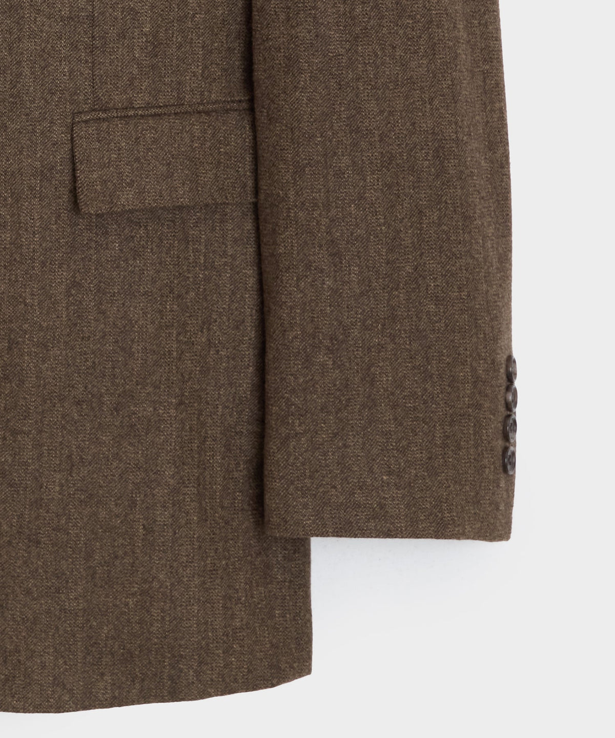 Todd Snyder Italian Flannel Herringbone Wythe Jacket - Brown