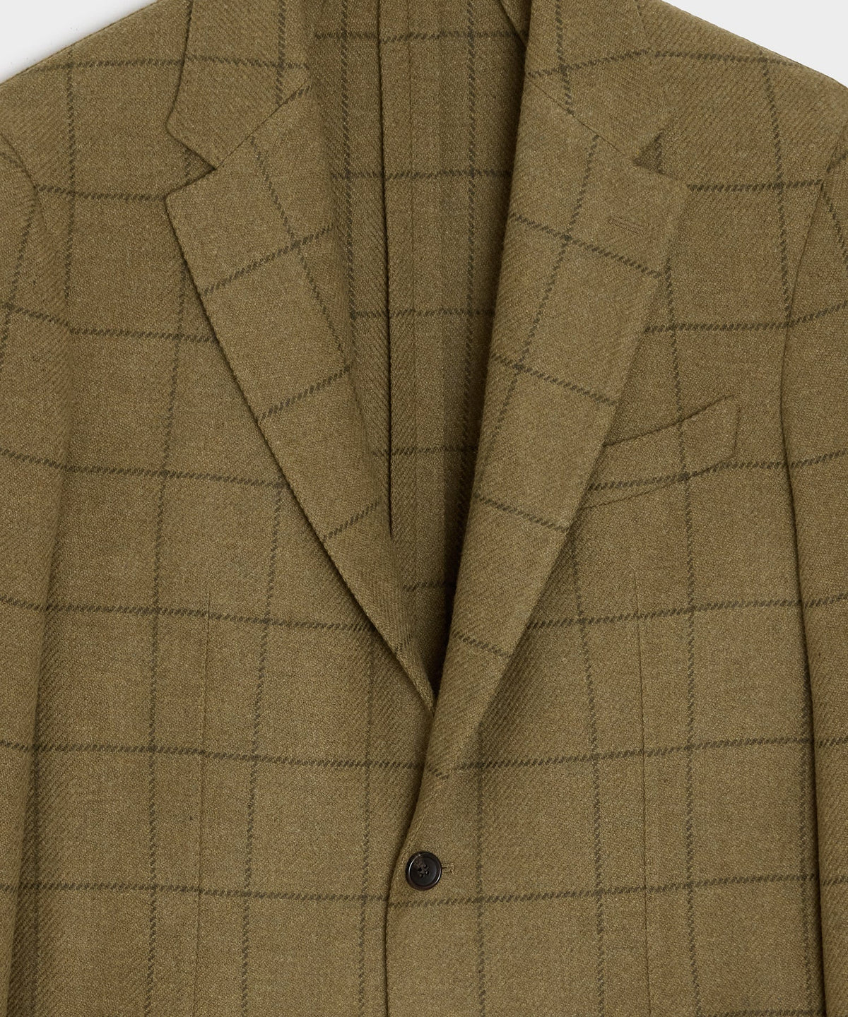 Todd Snyder Italian Wool Windowpane Sport Coat - Olive