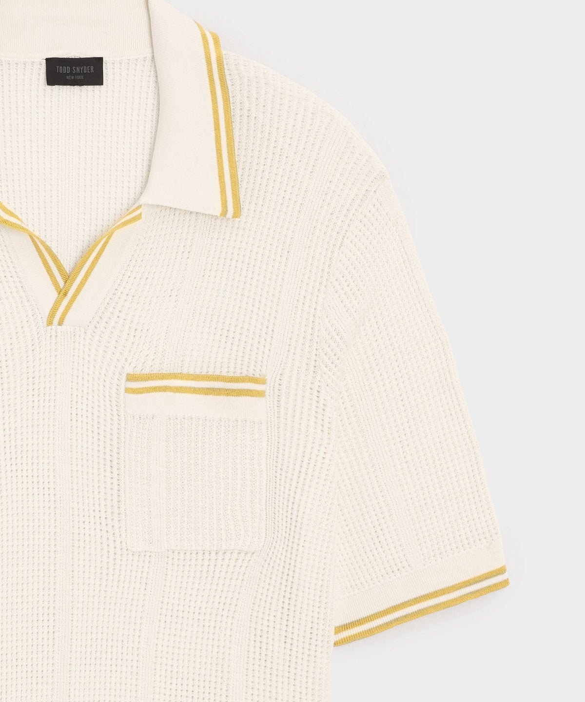 Todd Snyder Harbor Montauk Sweater Polo - Bisque