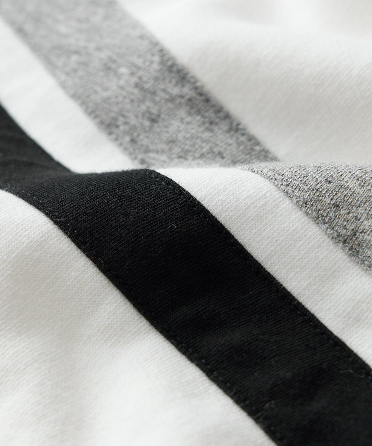 Todd Snyder Champion Relaxed Fleece Striped Polo - Alabaster