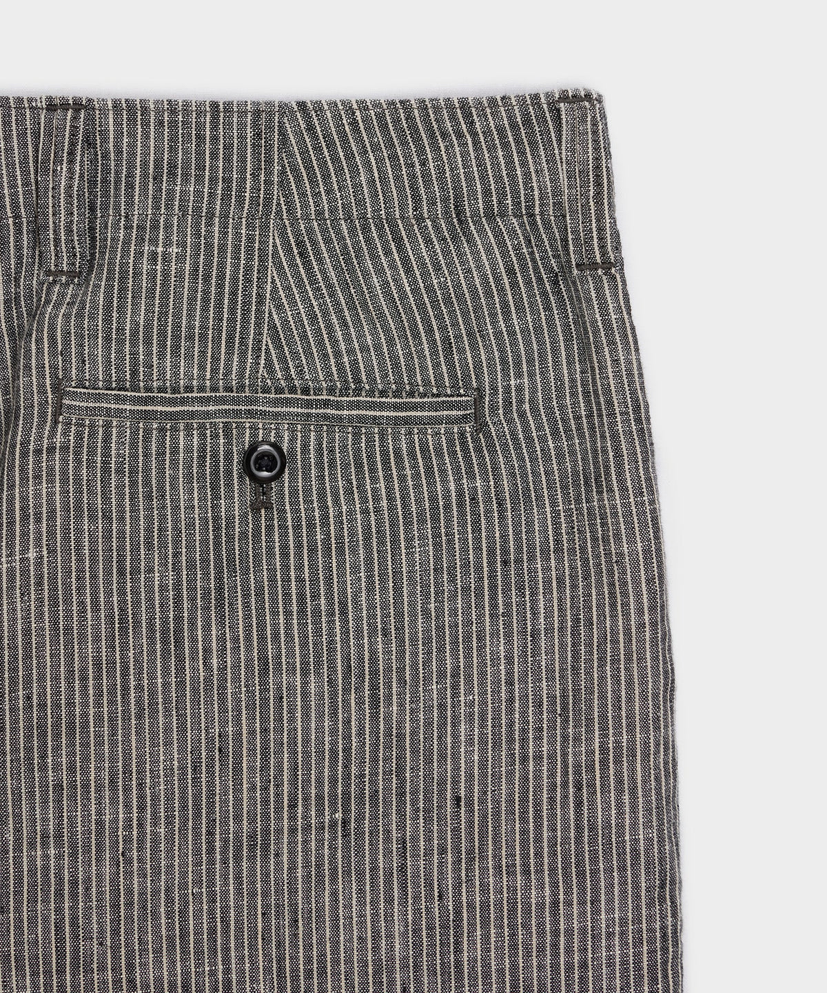 Todd Snyder Straight Fit Linen Favorite Pant - Black