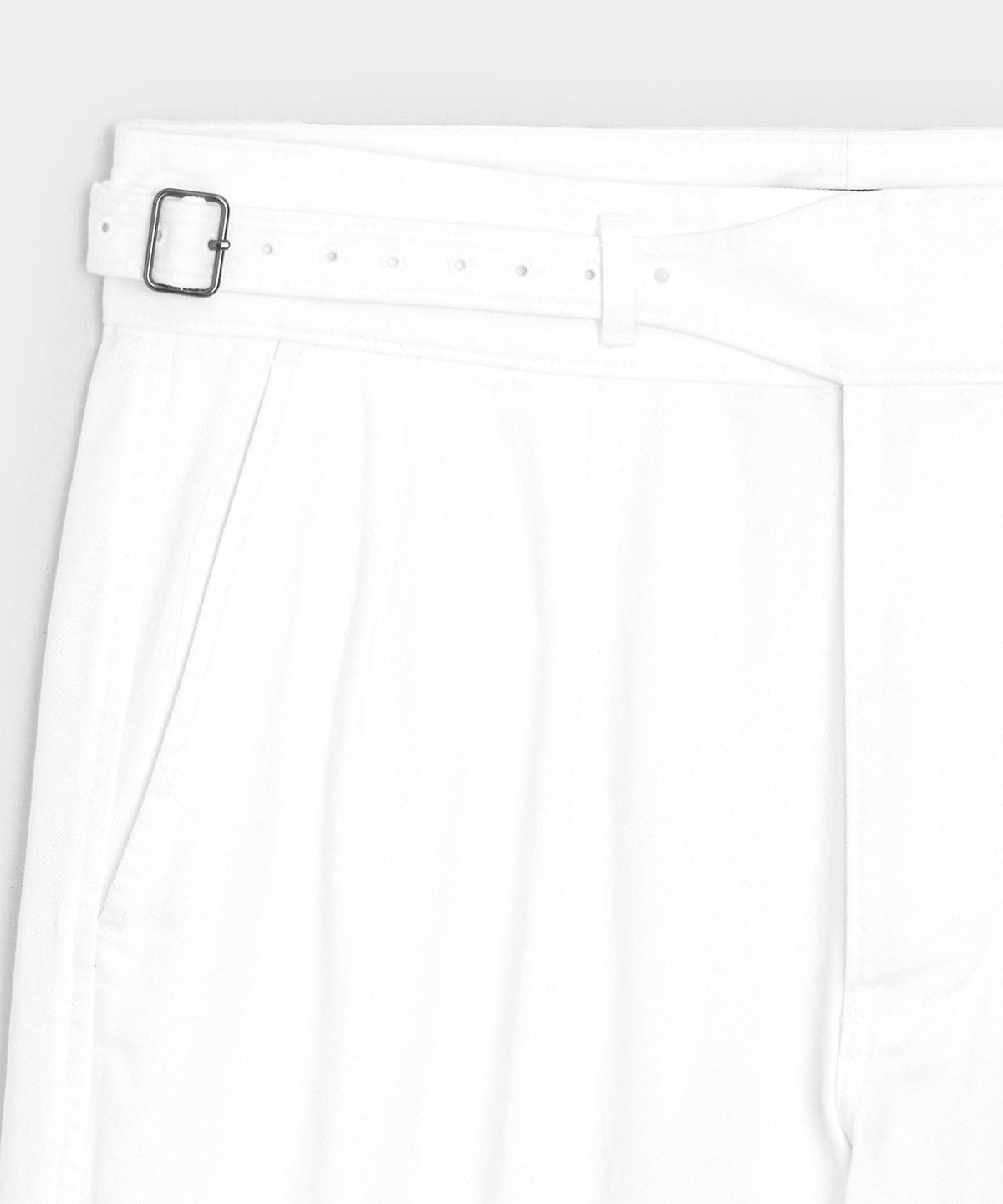 Todd Snyder 7" Cotton Gurkha Short - White