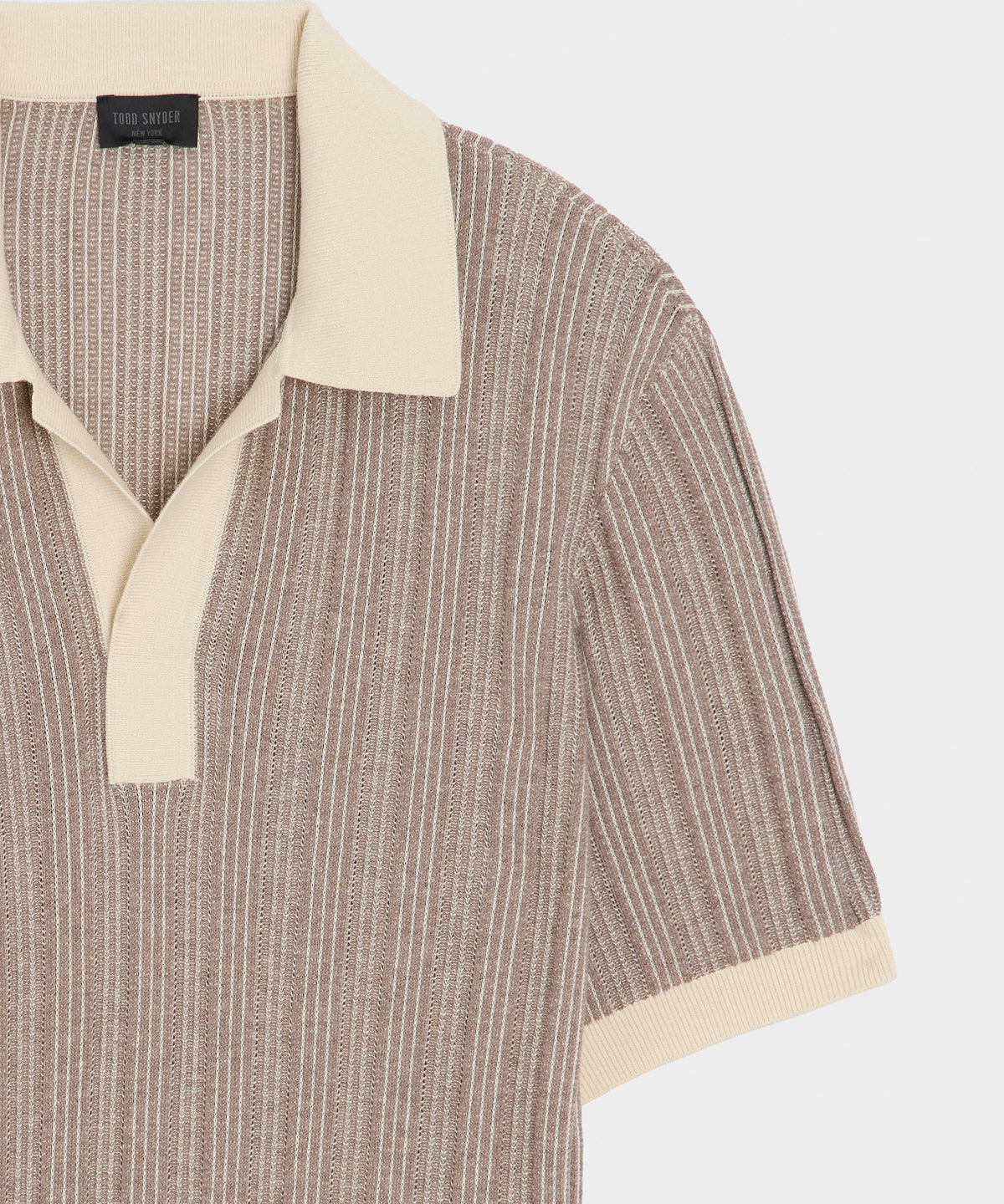 Todd Snyder Casanova Sweater Polo - Bisque