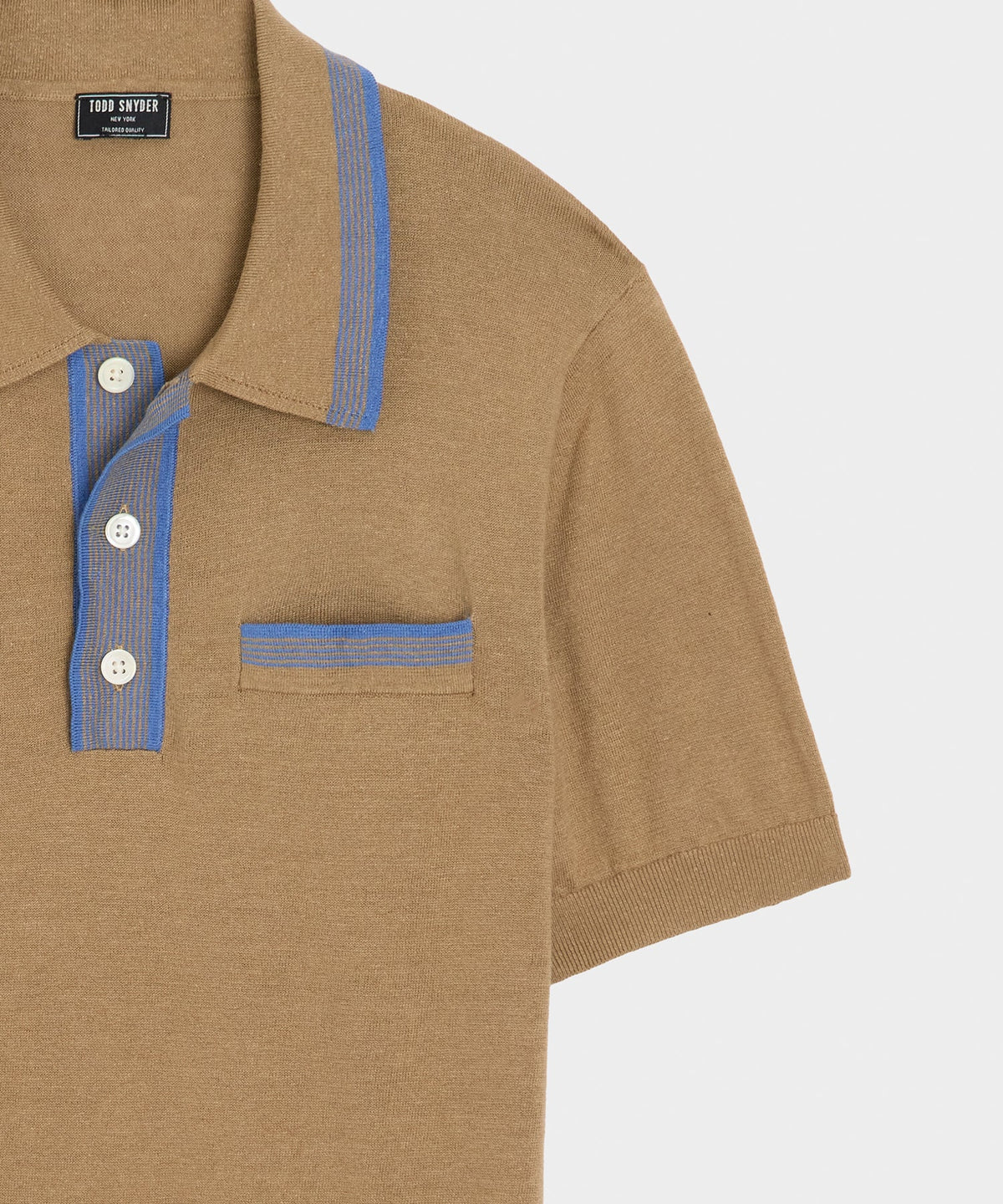 Todd Snyder Mojave Sweater Polo - Baja Dunes