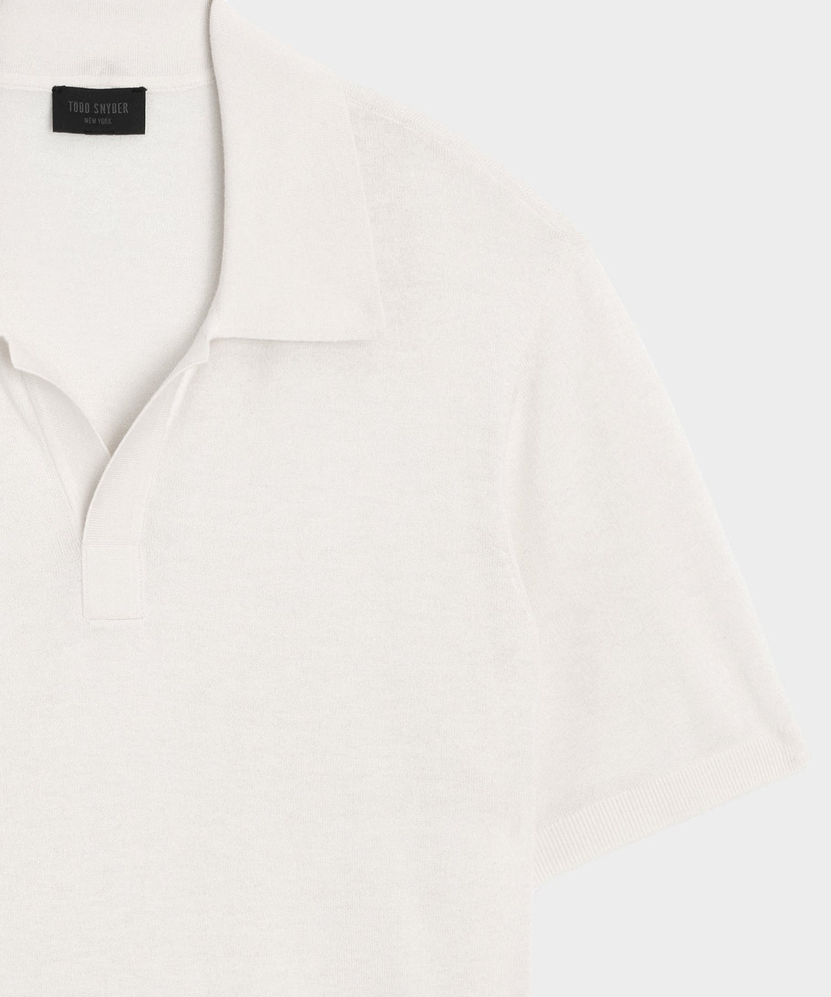 Todd Snyder Silk-Cashmere Montauk Sweater Polo - Bisque