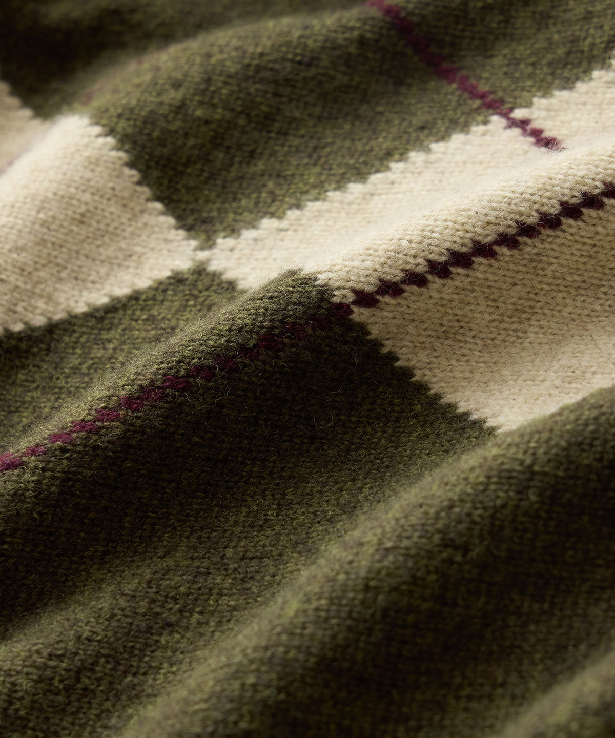 Todd Snyder Argyle Sweater Polo - Olive