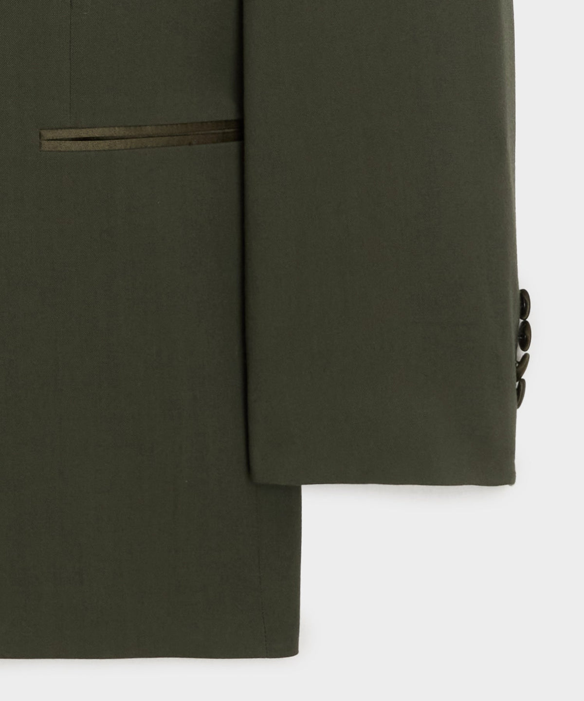 Todd Snyder Italian Gabardine Double-Breasted Tuxedo Jacket - Snyder Olive