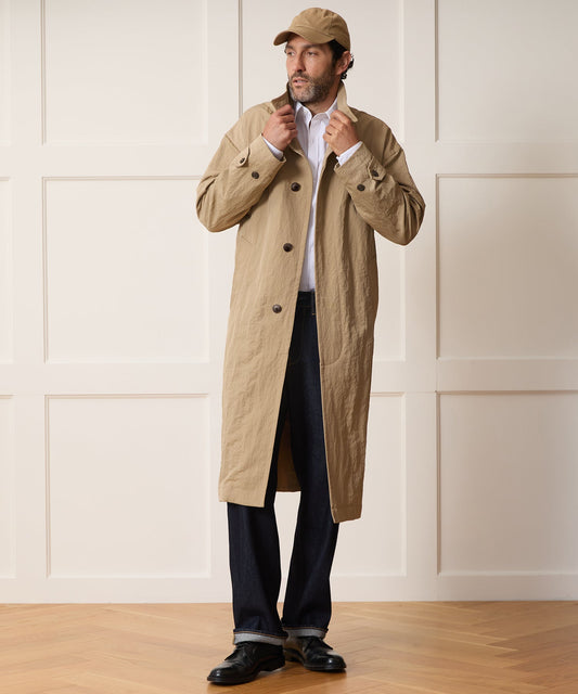 Todd Snyder Italian Dover Trench Coat - Stone
