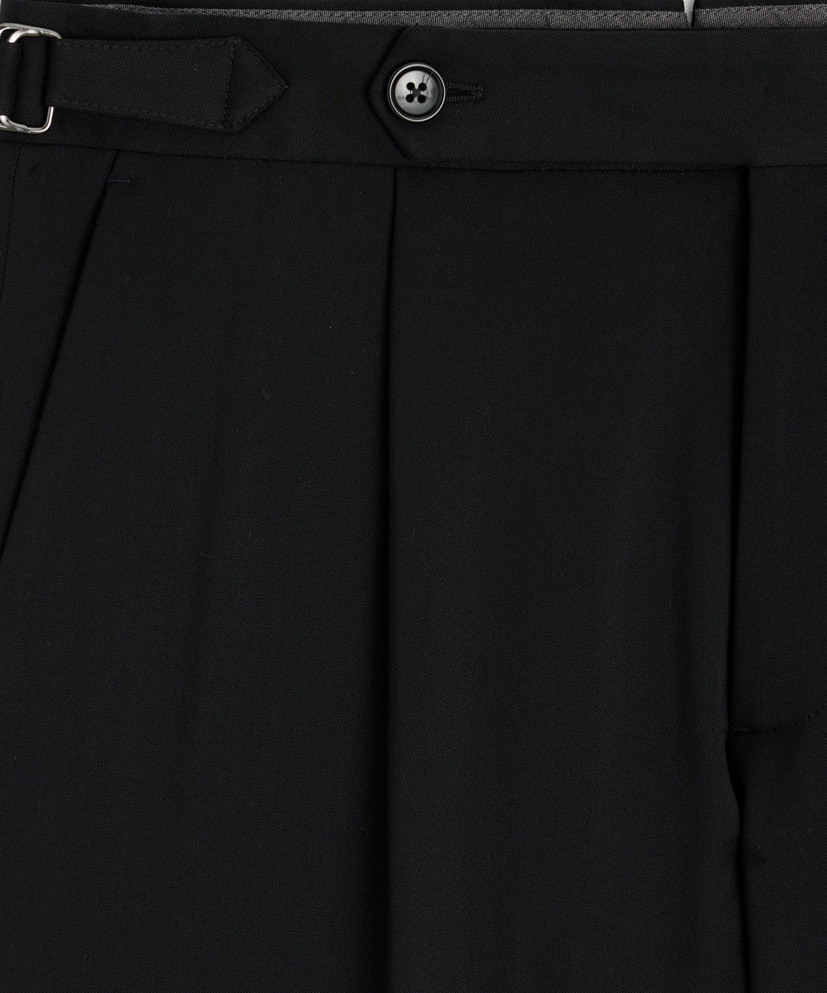 Todd Snyder Italian Gabardine Side Tab Trouser - Black