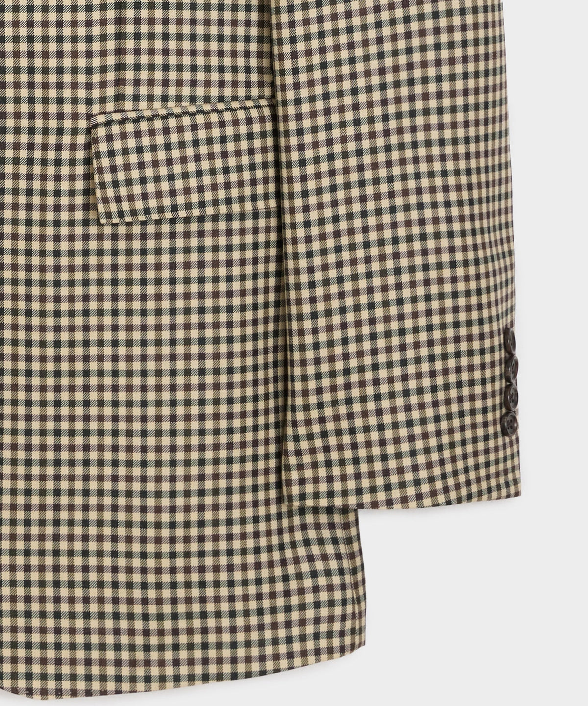 Todd Snyder Italian Wool Gingham Wythe Jacket - Tan