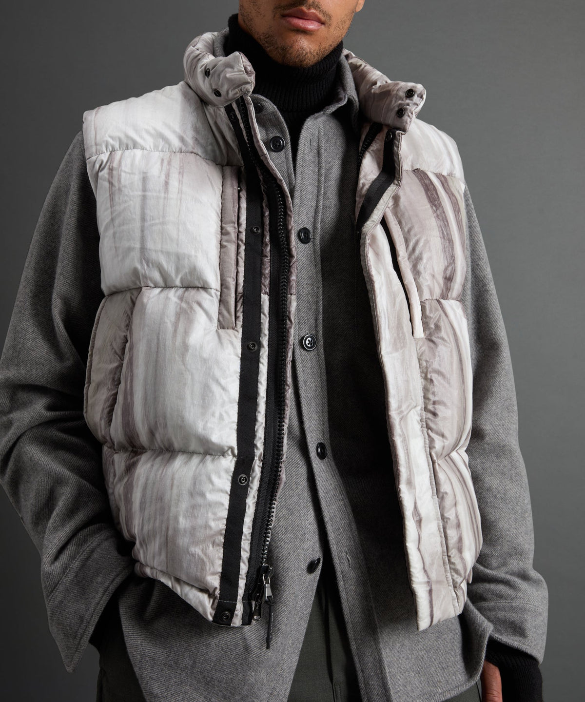 Todd Snyder Todd Snyder X Woolrich Cashmere Shirt Jacket - Grey