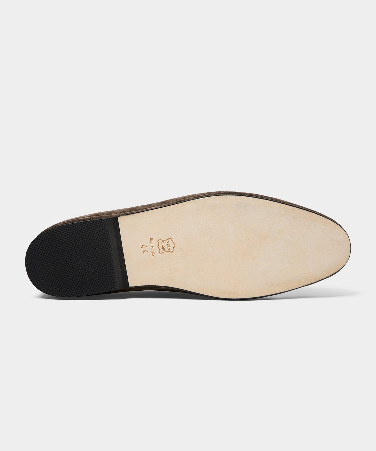 Todd Snyder Todd Snyder X Rubinacci Unlined Suede Penny Loafer - Pepper