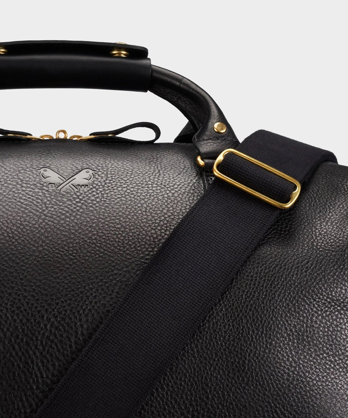 Todd Snyder Bennett Winch Leather Weekender - Black