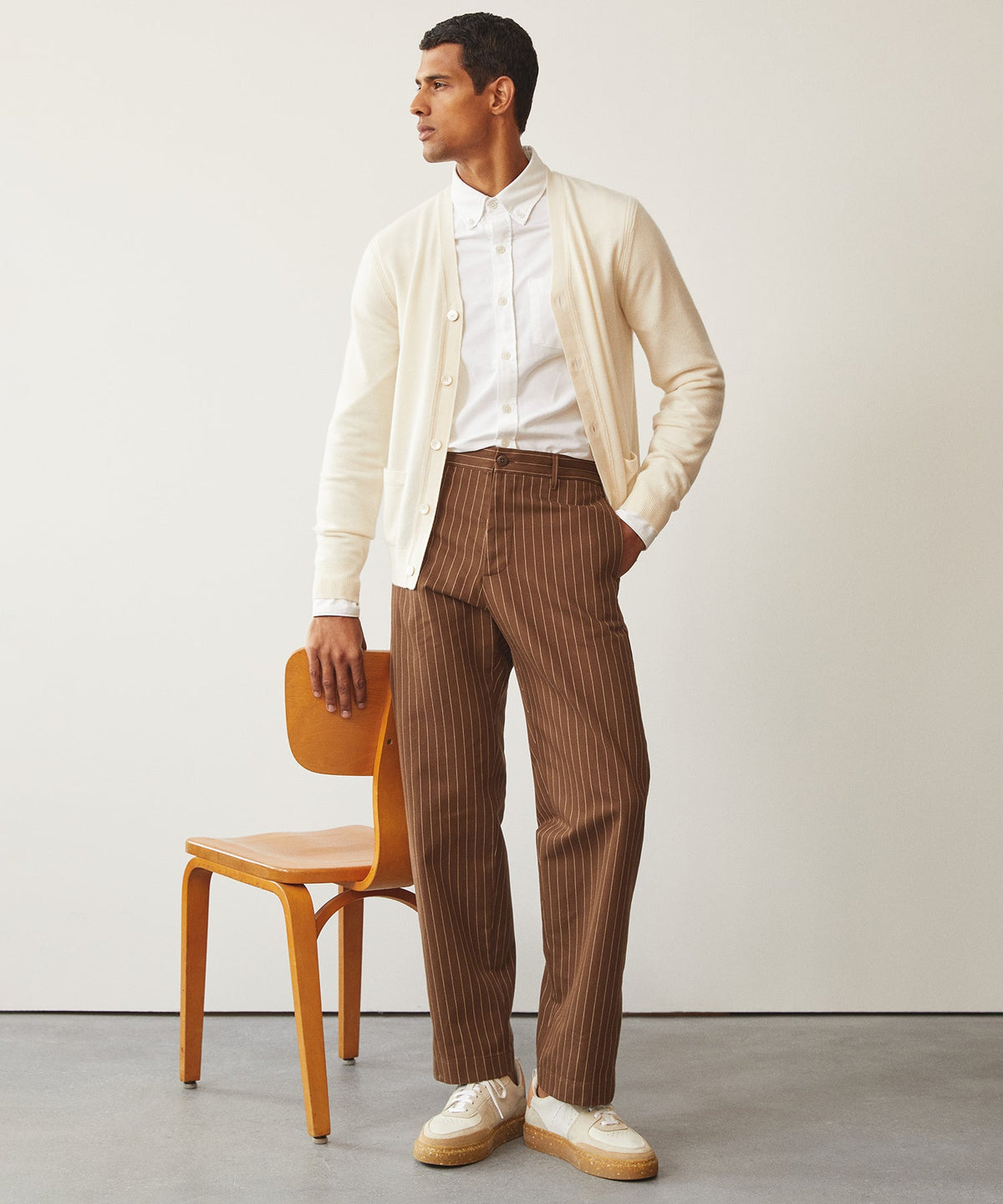 Todd Snyder Cashmere Cardigan - Bisque