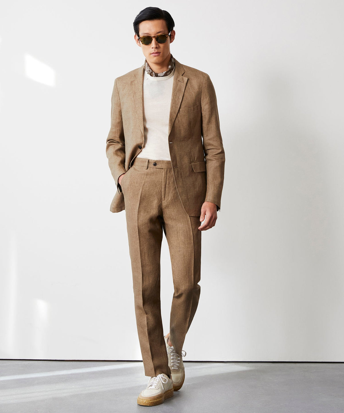 Todd Snyder Italian Linen Sutton Jacket - Safari Tan|SAND