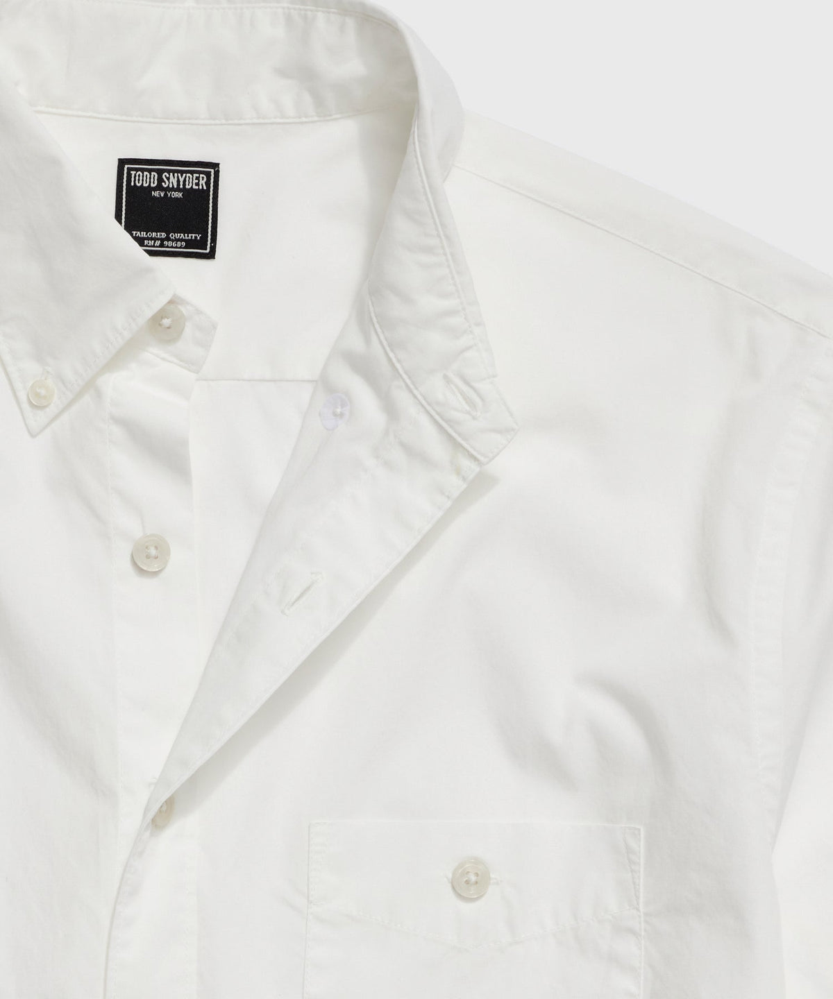 Todd Snyder Slim Fit Favorite Poplin Shirt - White|WHITE
