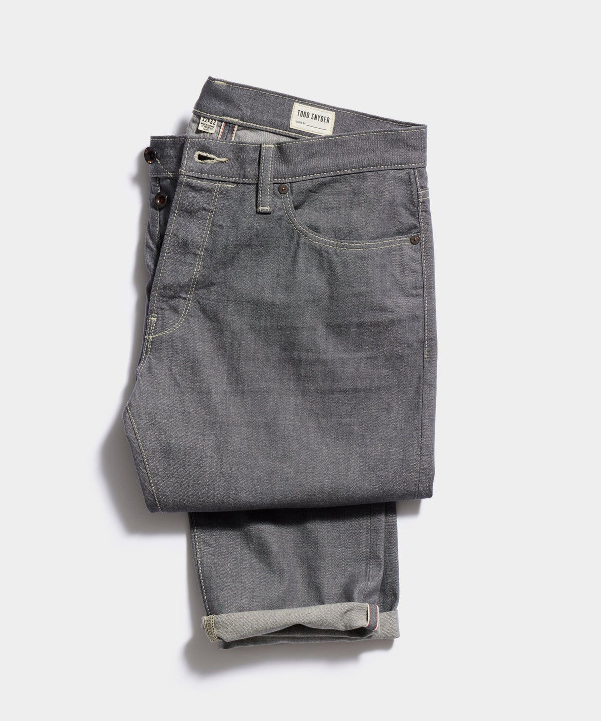 Todd Snyder Slim Lightweight Japanese Selvedge Jean - Charcoal