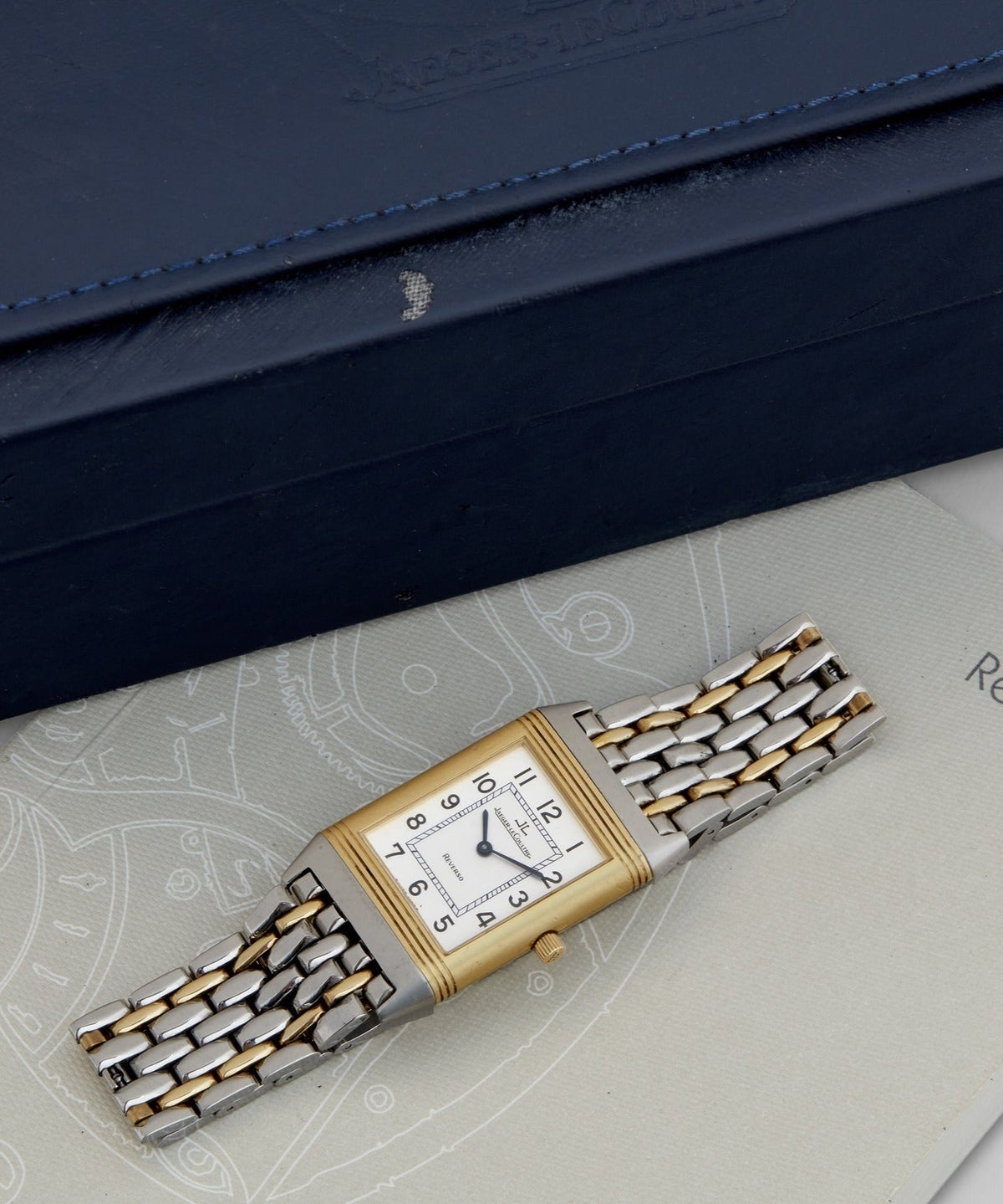 Todd Snyder 1990s Jaeger LeCoultre Reverso Classique Model Watch - Silver