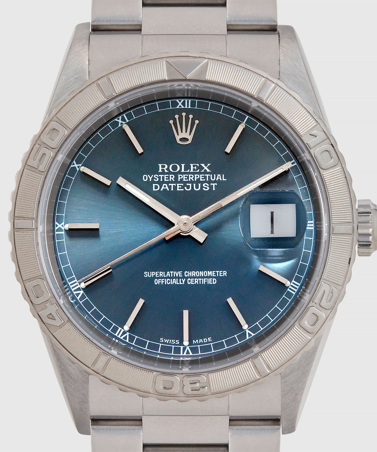 Todd Snyder 2000 Rolex Thunderbird Datejust Watch - Silver
