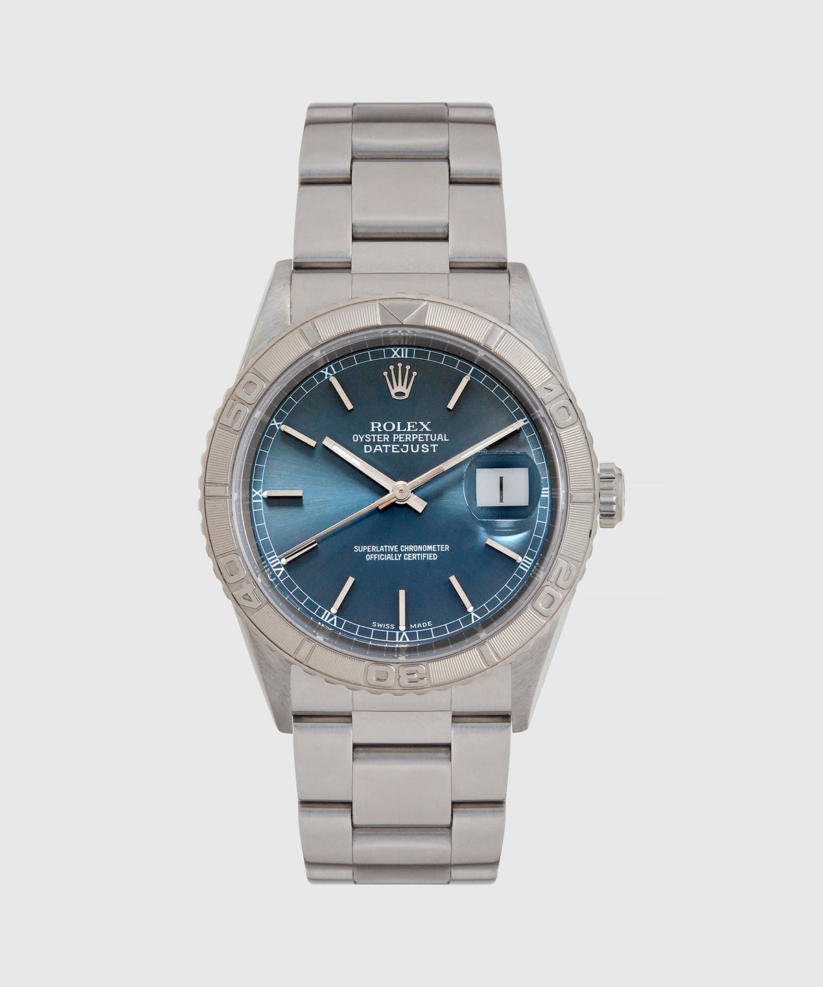 Todd Snyder 2000 Rolex Thunderbird Datejust Watch - Silver