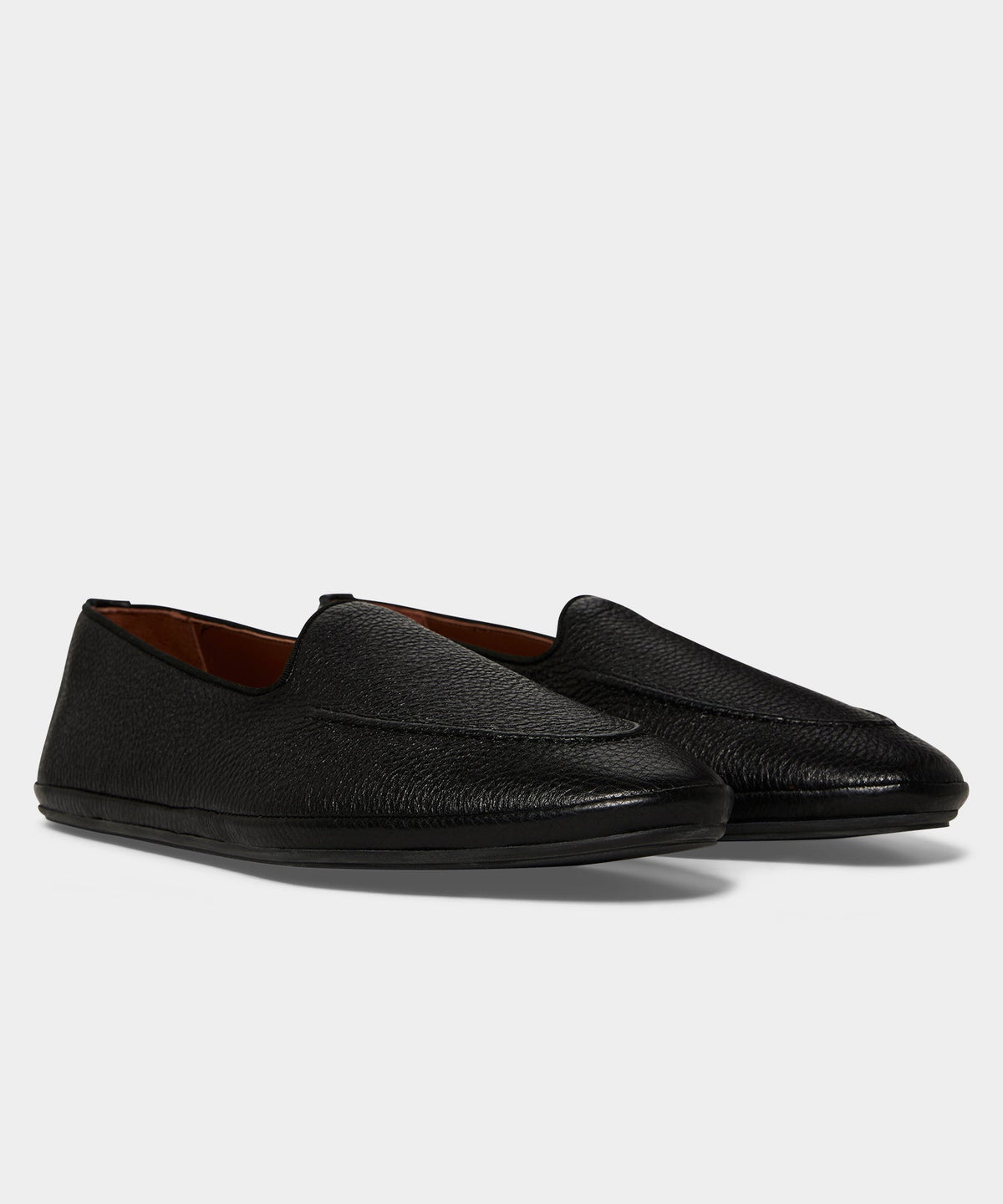 Todd Snyder Miez Leather Mocassino Slip-On Loafer - Black