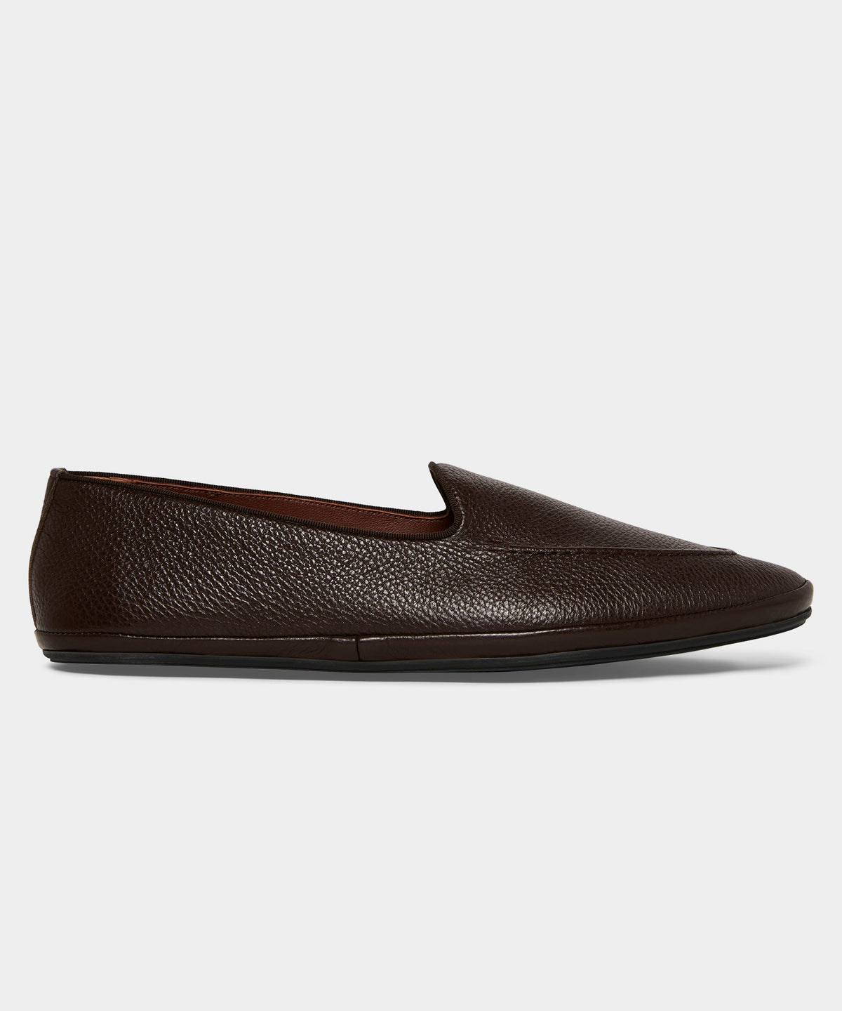 Todd Snyder Miez Leather Mocassino Slip-On Loafer - Dark Brown