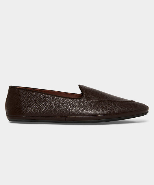 Todd Snyder Miez Leather Mocassino Slip-On Loafer - Dark Brown