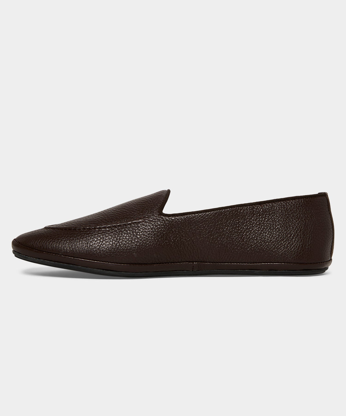 Todd Snyder Miez Leather Mocassino Slip-On Loafer - Dark Brown