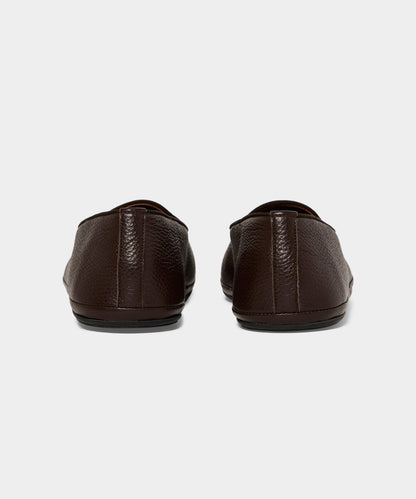 Todd Snyder Miez Leather Mocassino Slip-On Loafer - Dark Brown