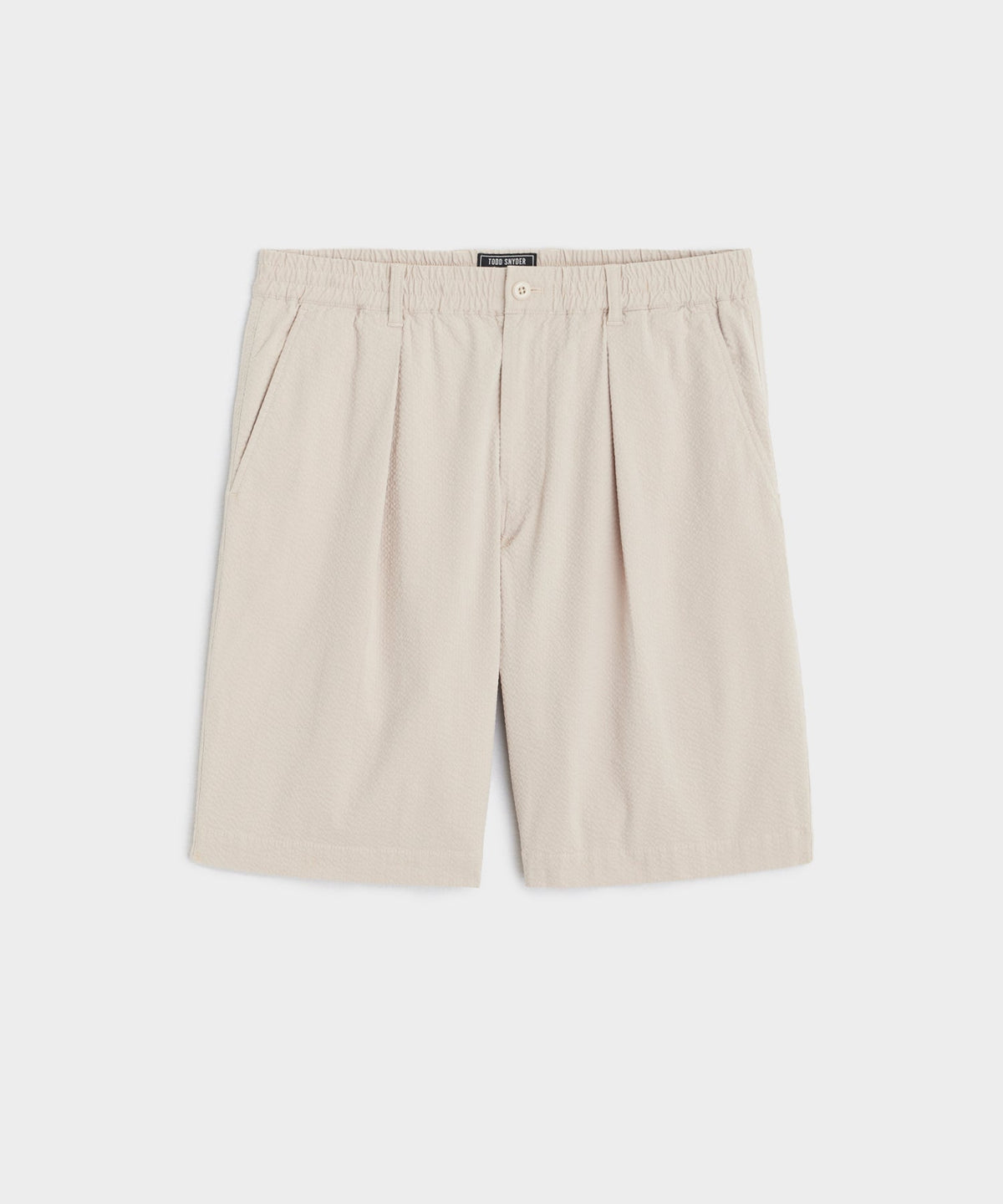 Todd Snyder 10" Relaxed Seersucker Short - Stone