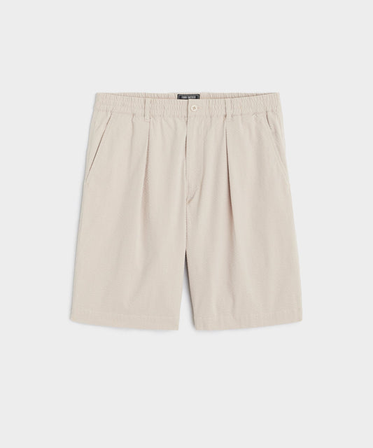 Todd Snyder 10" Relaxed Seersucker Short - Stone
