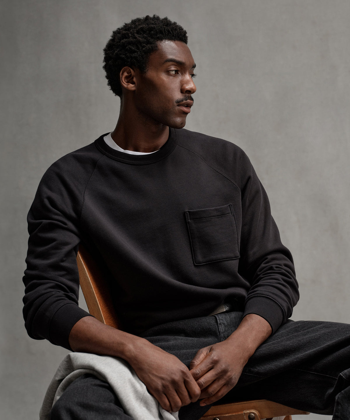 Todd Snyder Foundation Pocket Sweatshirt - Pitch Black