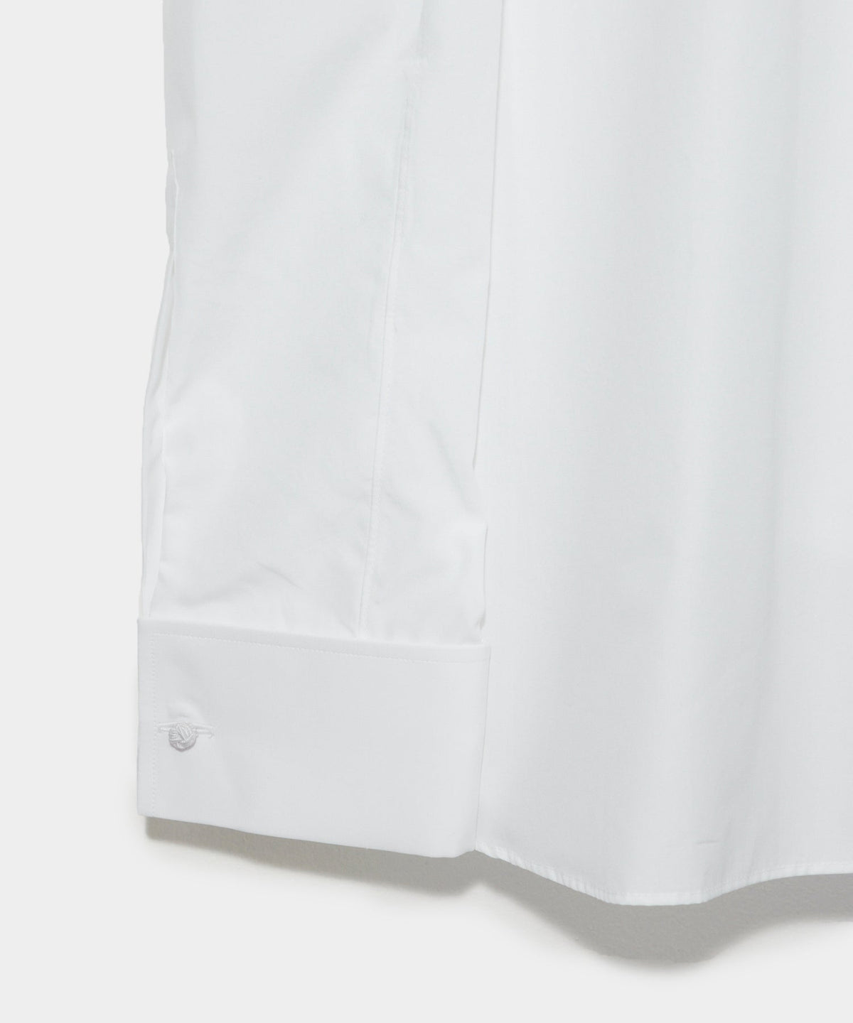 Todd Snyder Hamilton + Todd Snyder Cotton Pleated Spread Collar Tuxedo Shirt - White