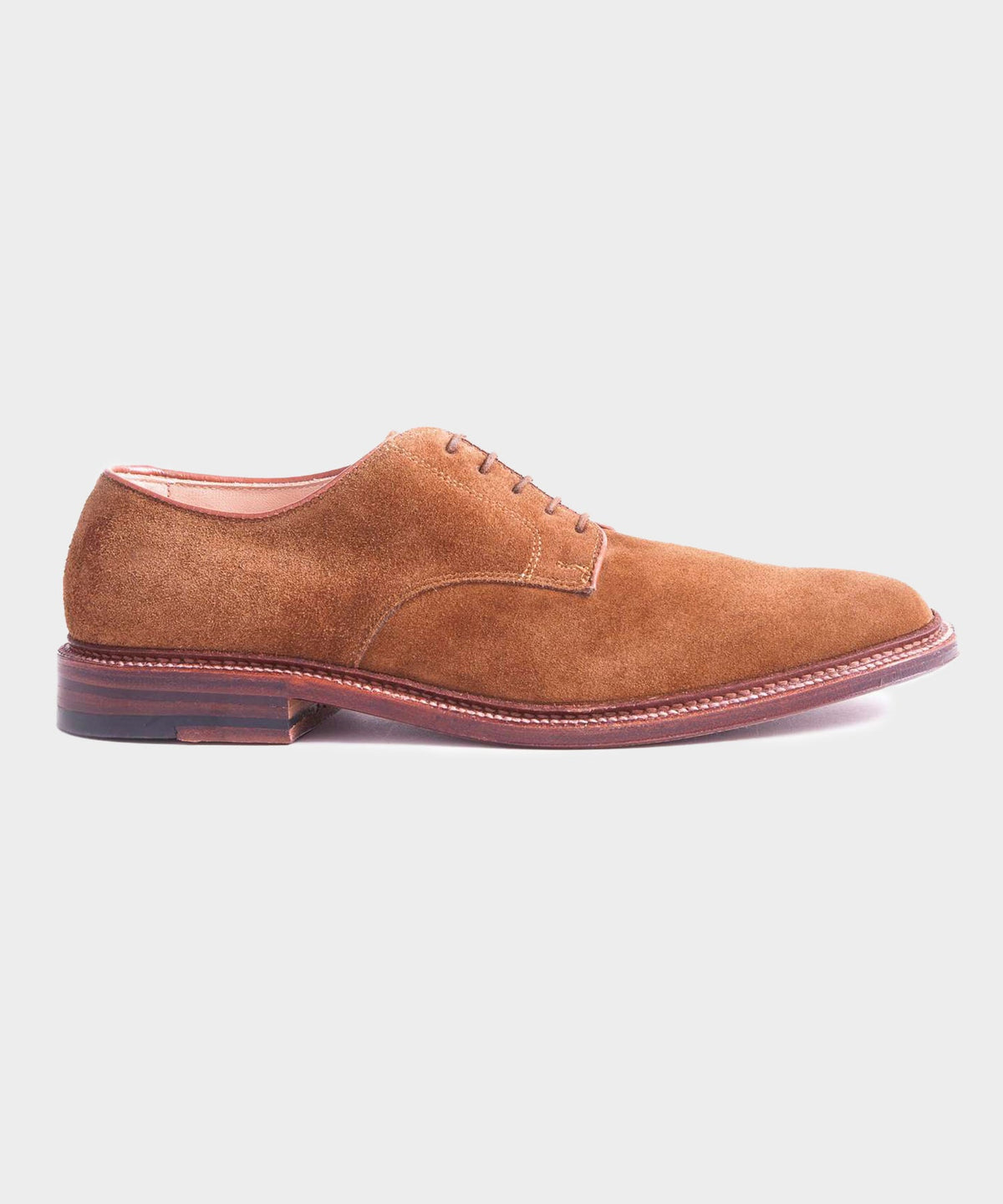Todd Snyder Alden Unlined Suede Plain Toe Blucher - Snuff