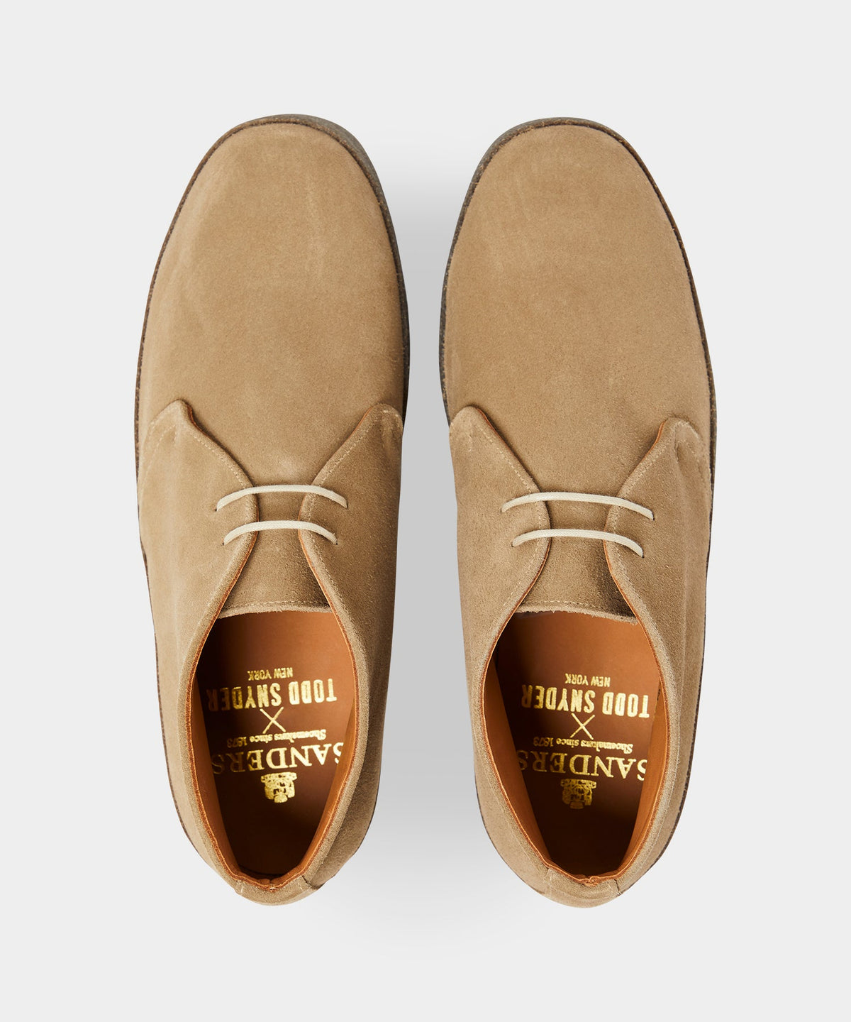 Todd Snyder Sanders Suede Sam Chukka Boot - Sand Stone