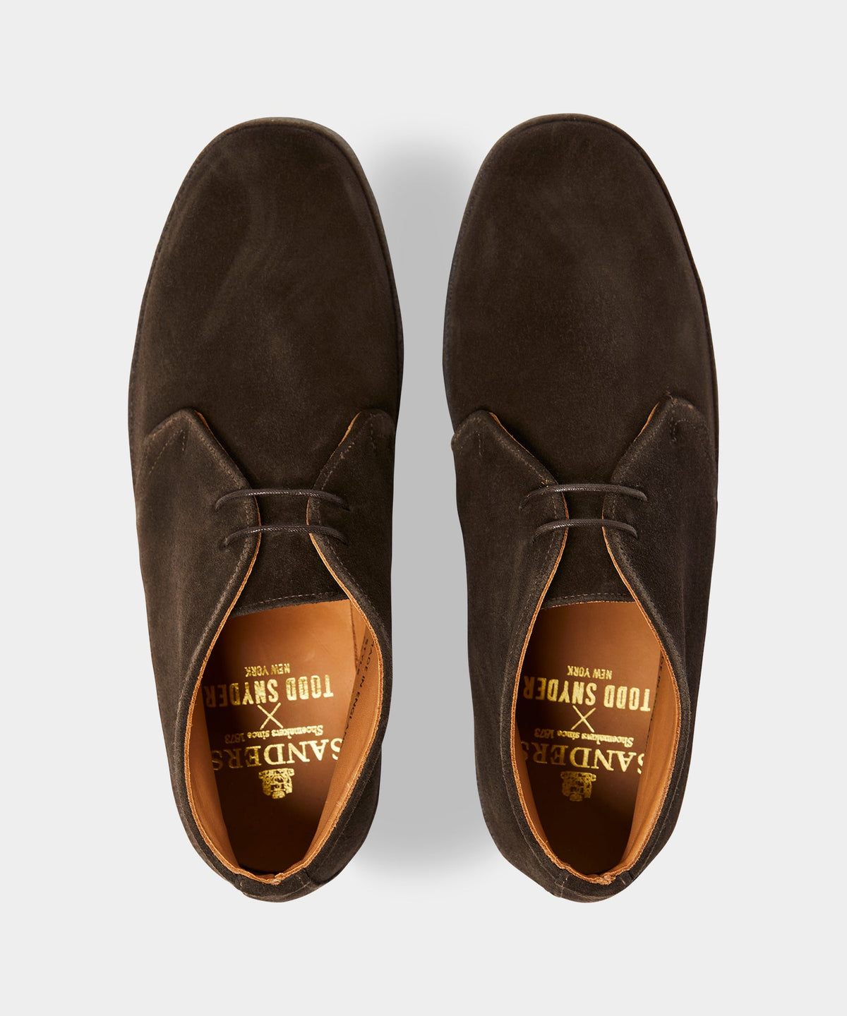Todd Snyder Sanders Suede Sam Chukka Boot - Dark Brown