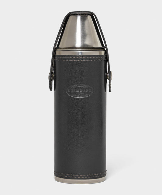 Todd Snyder F. Hammann Leather Hunting Flask - Black