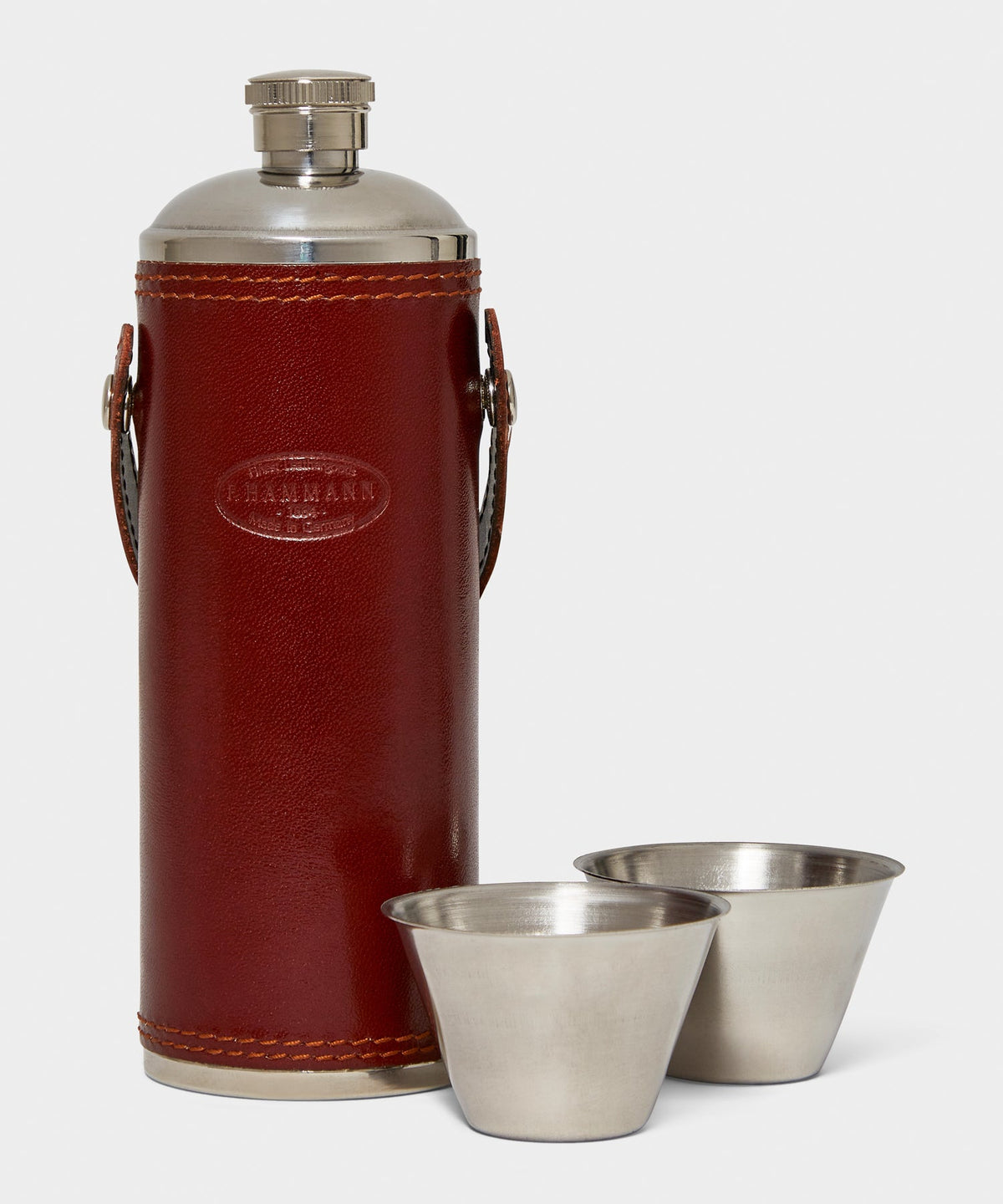 Todd Snyder F. Hammann Leather Hunting Flask - Whiskey