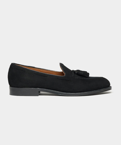 Todd Snyder Todd Snyder x Alden Suede Tassel Loafer - Black