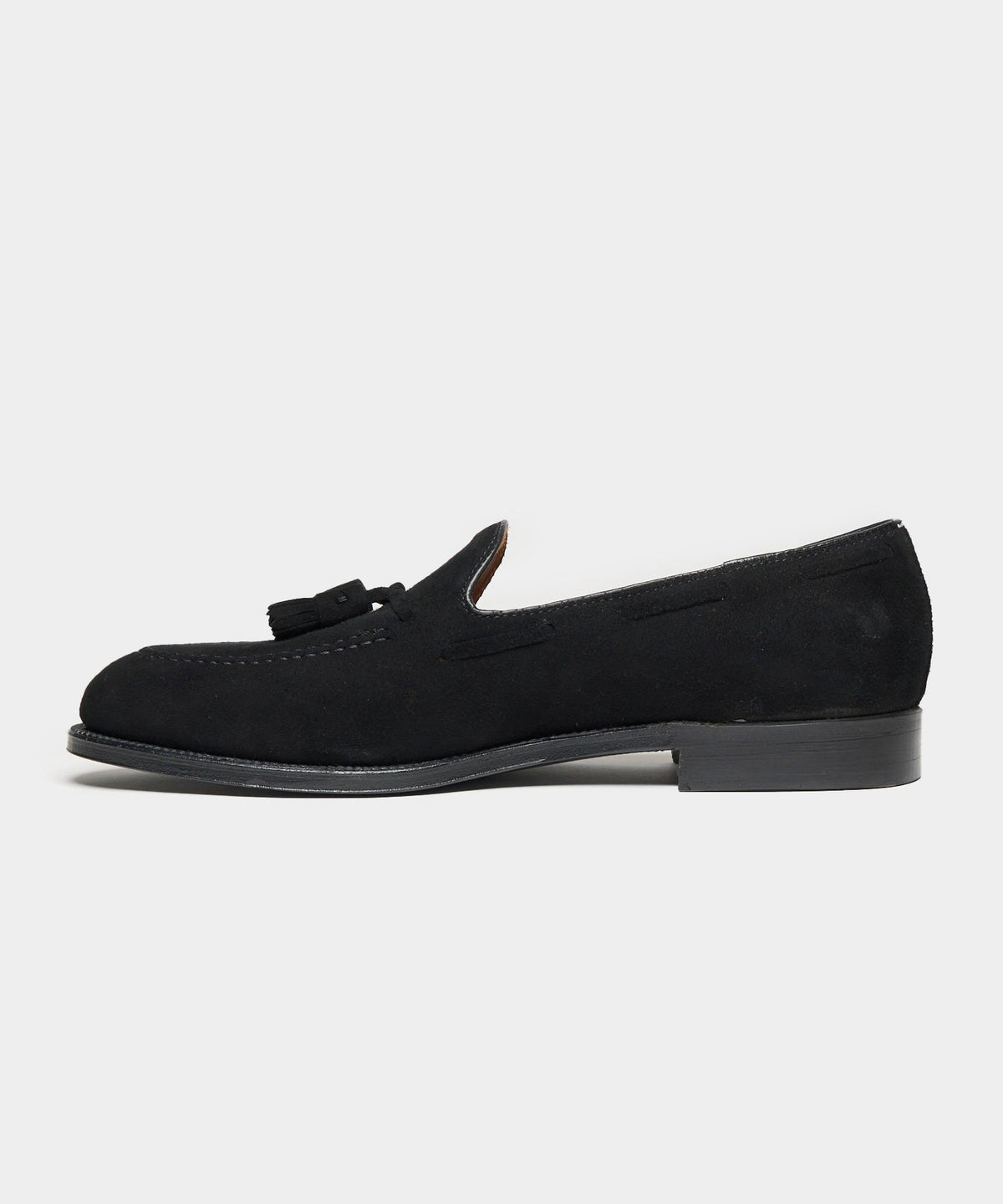 Todd Snyder Todd Snyder x Alden Suede Tassel Loafer - Black