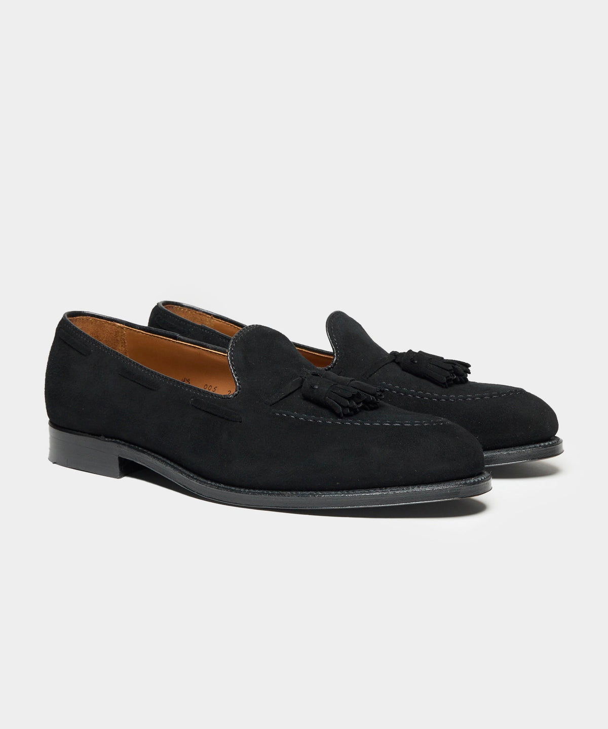 Todd Snyder Todd Snyder x Alden Suede Tassel Loafer - Black